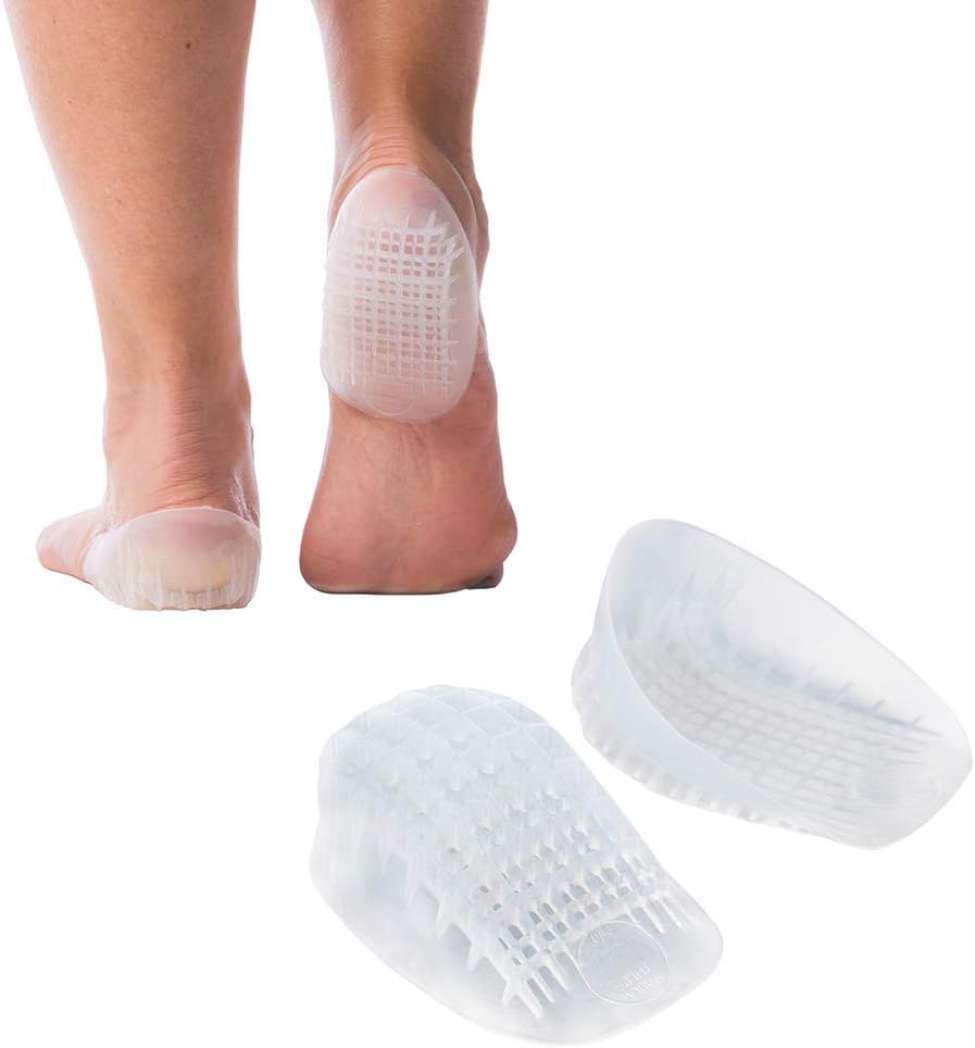 Tuli's Heavy Duty Gel Heel Cup (2-Pairs), TuliGEL Shock Absorption Cushion Insert for Plantar Fasciitis, Sever's Disease and Heel Pain Relief, Regular: Health & Personal Care
