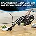 BISSELL Multi Reach Plus Cordless Stick Vacuum 22v Lithium Ion Battery with Removable Auto Hand Vacuum and Upholstery Tool, 21513, Black