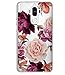 BAISRKE Mate 9 Case, Mate 9 Case with Flowers Slim Shockproof Clear Floral Pattern Soft Flexible TPU Back Cove for Mate 9 [Purple Pink]