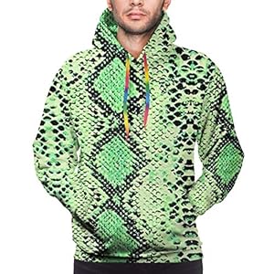51qzpD%2B6aRL. SS300 Sudadera con capucha y bolsillo para hombre, diseño de serpiente, color negro y verde 51qzpD%2B6aRL. SS300