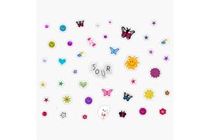 SMJ DESIGNS Y2K Sour Pack Sticker Vinyl Waterproof Sticker Decal Car Laptop Wall Window Bumper Sticker 5"