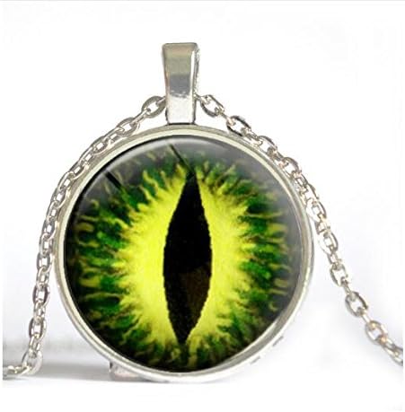 Vintage Jewelry Wholesale 2016 Blue Green Cat Eye Necklace Pendant Fashion Charming Rhinestone Ethnic Necklace for Men Women (3)