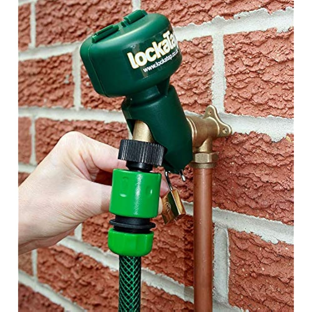 Outdoor Water Faucet Lock Fits Standard 1/2 Outside Taps Includes