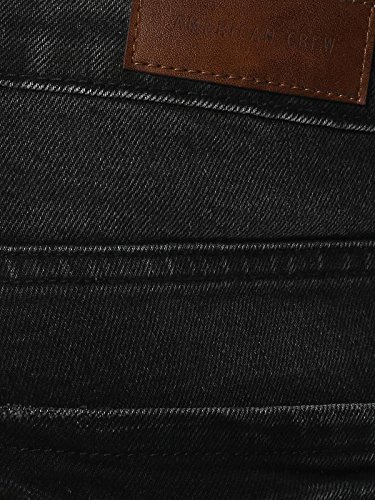 american crew men's slim fit stretch jeans faded black