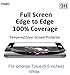 TOZO for iPhone 7 Plus 3D Screen Protector Glass [ 3D Full Frame ] Technology Premium Tempered 9H Hardness 2.5D PET [Soft Edge Hybrid] Perfect Fit Screen 5.5 White