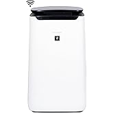 SHARP Smart Air Purifier for XL Rooms – Covers up to 2,430 sqft in one hour, Compatible w/Alexa, True HEPA Filter Air Purifier for Living Room, Dust, Smoke, Pollen - FXJ80UW