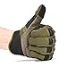 REEBOW TACTICAL Army Military Hard Knuckle Tactical Combat Full Finger Gloves, Medium, Army Green