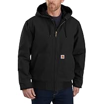 Carhartt Mens Loose Fit Washed Duck Insulated Active Jacket Work 