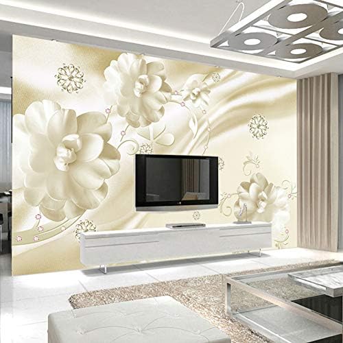 Sdsxt 壁壁画壁紙高級ジュエリー花リビングルームテレビ背景家の装飾wallmurales 3d 5 好評 500cm W H X3cm