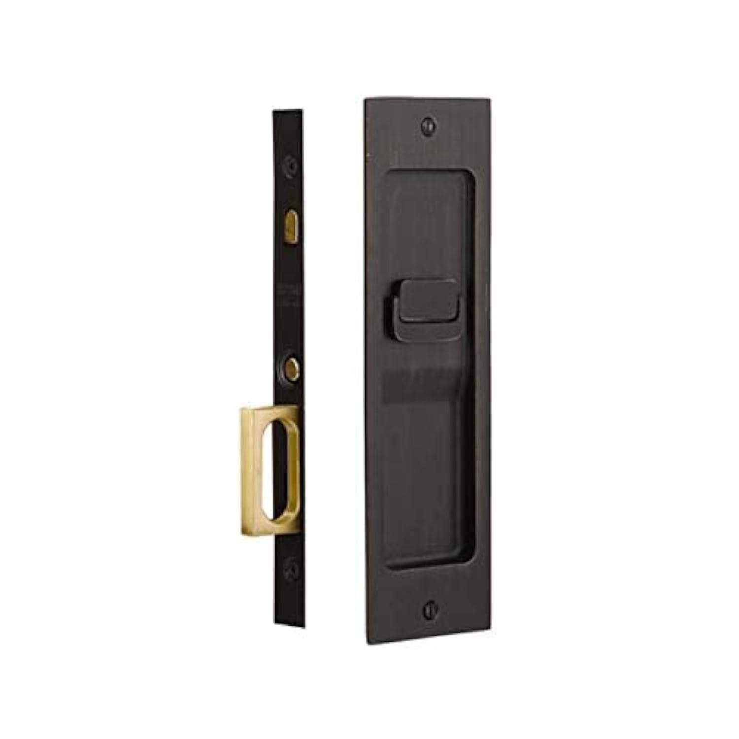 Emtek Modern Rectangular Privacy Pocket Door