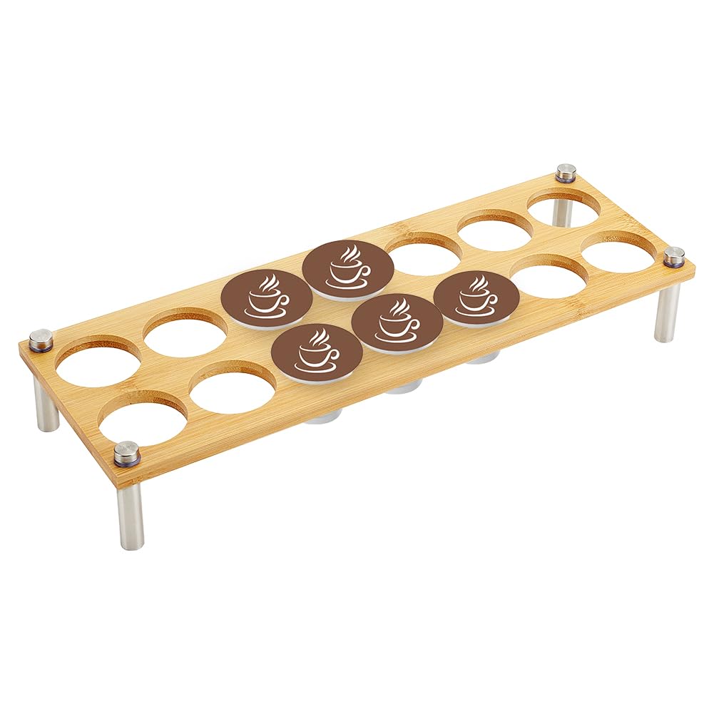 AHANDMAKER Coffee Pod Storage Holder, Coffee Display Rack Coffee Pods Organizer for Countertop Coffee Pods Tray Holder, Suitable for Kitchen, Home, Office, Restaurants(ID 45mm)