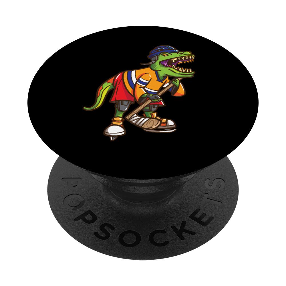 Roller Skates Hockey Gift For Boy Girl Skating T Rex Skater PopSockets Grip and Stand for Phones and Tablets