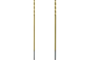 Greycore Tools 1/8 Inch x 6 Inch Cobalt Aircraft Extension Bit – 2 Pack M35 Cobalt Drill Bit, Industrial Titanium Coating – Drill Bits for Steel, Hard Metal, Cast Iron, Wood, Plastic (1/8" x 6")