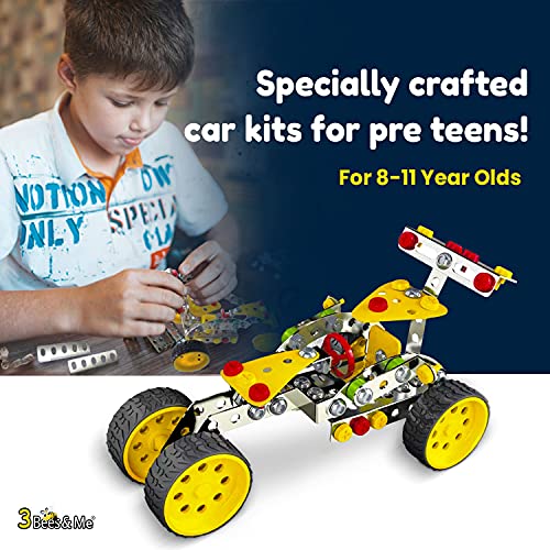 3 Bees & Me STEM Car Building Erector Toy Kit Educational Metal