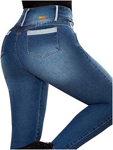 Laty Rose 2016 Jeans Colombianos Levanta Cola Blue Denim Butt Lifter Jeans  Light Blue 9 - Thumbnail 5