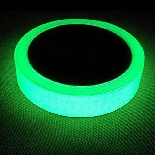 MAHAO Glow in the Dark Green Luminous Tape Sticker Removable, Waterproof, Photoluminescent (4/5inch(20mm)Width x 30feet(10M)Length)