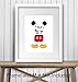 Motivational Mickey Mouse Quote - Unframed Wall Art Print - Perfect Gift For Disney and Disneyworld Fans - Great Home Decor For Nursery, Girls or Boys Room- Ready to Frame (8X10) Photo