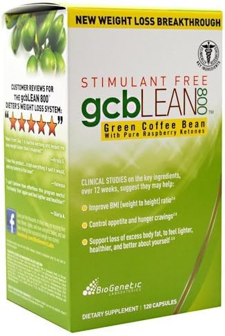 BioGenetic Laboratories - GCB Lean 800 Green Coffee Bean - 120 Capsules by BioGenetic Laboratories