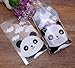YunKo 100-Pack Panda Cookie Bag Candy Bags Party Gift Wrapping Packaging Bags (6.3 x 7.9)