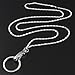 Wisdompro Fashion Lanyard, Women's Chain Lanyard Necklace with Metal Clasp and Keyring for Keys, ID Badge Card Holder - Stud Chain