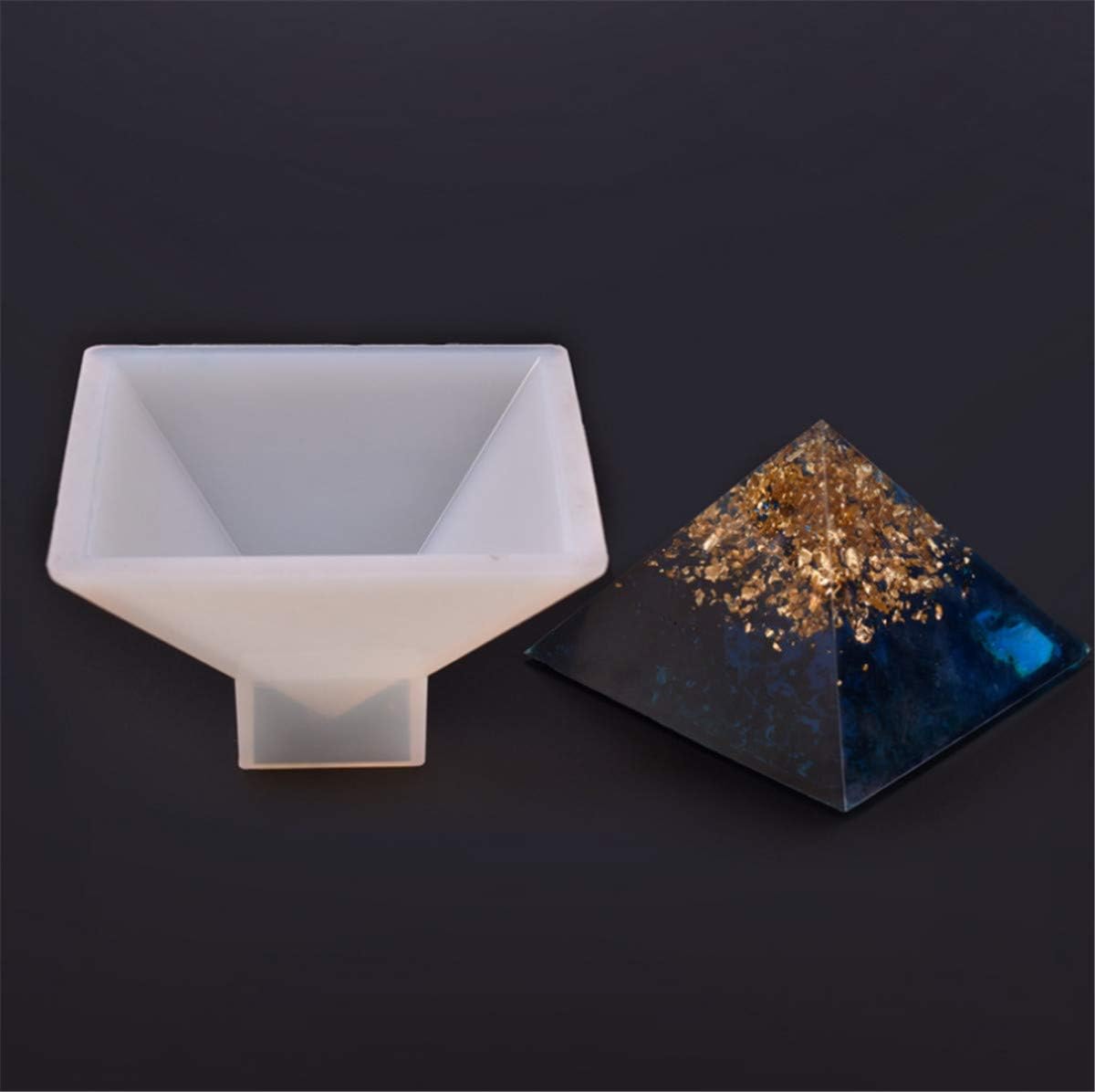 HOUTBY Resin Casting Molds Silicone Pyramid Shape DIY for Jewelry Craft Making Necklace Pendant