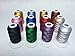 HGFLMR Polyester Embroidery Machine Thread Bright and Beautiful Colors for Brother Babylock Janome Singer Pfaff Husqvarna Bernina Machines (550Y, 12C)