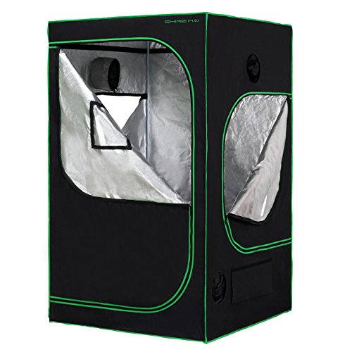 SHINE HAI Grow Tent 48"x48"x80" Mylar Hydroponic Growing Tent with Observation Window, Removable Floor Tray for Indoor Plant Growing 4'x4', Fruits Flowers Vegetables Growing - Thumbnail 4