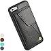 ZVEdeng iPhone 6s Wallet Case, iPhone 6s Card Holder Case, iPhone 6 case for Men, iPhone 6 Card Case with Money Pocket for Apple iPhone 6/6s (4.7inch) - Black