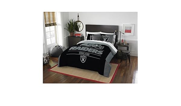 Black Team Logo Fan Merchandise Unisex 3pc Nfl Oakland Raiders