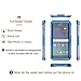 Samsung Galaxy S6 Edge Plus Waterproof Case, VEGO Full Body Sealed Waterproof Dirtproof Snowproof Durable Case Cover with Touch Responsive Front Screen Protector for Samsung Galaxy S6 Edge+(Dark Blue)