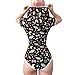 Littleforbig Adult Baby Diaper Lover (ABDL) Snap Crotch Adult Baby Onesie Bodysuit - Trick Treat Night-Glow Halloween Onesie