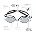 Swim Goggles, OUTAD Mirrored Swimming Goggle Soft and Comfortable: Anti Fog, UV Protection, Shatterproof, No Leaking For Adults, Men, Women, Youth, Kids 10+ (Silver, High Definition)