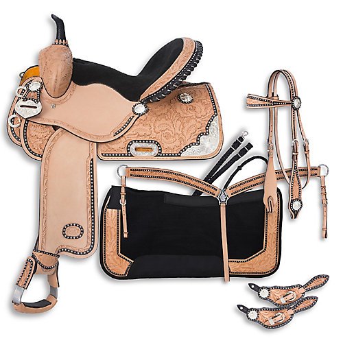 Silver Royal Burn The Breeze 6-PC Saddle Pkg 13in