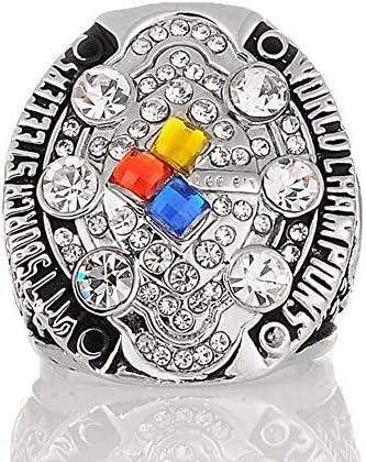 Pittsburgh Steelers Super Bowl Championship Replica Ring 2008 Gold Rings Size 11