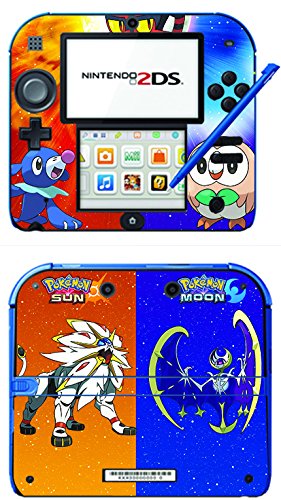 Pokemon Sun and Moon Game Skin for Nintendo 2DS Console 100% Satisfaction Guarantee!