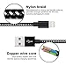 Deepcomp iPhone Charger, 4 Pack(1M 2M 2M 3M) Lightning Charging Cable, Multi Safety Defense, Nylon Braided, Ultra Durable, for iPhone X/8/8 Plus/7/7 Plus/6/6 Plus/SE/5s/5c/5,iPad/iPod(Black)