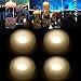 LARDUX LED Floating Candles - 4 PCS 3 Inch Flameless Floating Tea Lights Battery Operated Waterproof Wax Candle Lights for Bathtub Vase Table Centerpieces Decoration