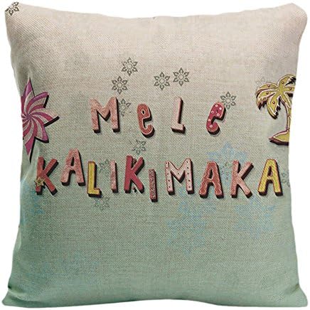 LDJ Cotton Linen Chair Square Throw Pillow Case Decorative Cushion Cover Pillowcase Design With Hawaiian Gingerbread Cookies And Candy Custom Pillow Cover Print One Sides Sized 20x20 Inches