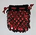 Dice Bag in Knitted Scale Armor - Dark Fire
