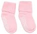 Pro1rise Mixed 4 Pairs 12-36 Months Toddler Baby Girls Anti-slip Turn Cuff Terry Socks Thick Cotton Shoe Socks Slippers