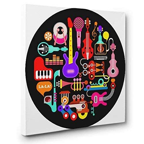 Musical Instruments CANVAS Wall Art Home Décor Handmade