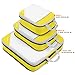 Gonex Packing Cubes, Travel Packing Organizers Compression Pouches L+M+S Yellow