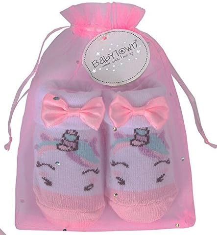 Paire De Chaussettes De Naissance En Sachet Cadeau Pour Bebe Fille Rose Ou Argent Avec Motif Licorne 0 6 Mois Rose Amazon Fr Bebes Puericulture