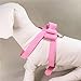 YJYdada Chest Straps, Adjustable Pet Dog Leads Bowknot Diamond Chest Straps (S, Pink)
