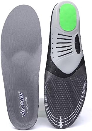 VICOCOLE Men and Women's Full Orthotics Shoe Insoles,Cushioning Arch Support Inserts for Flat Feet,Plantar Fasciitis