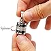 Jovivi Stainless Steel Black White Bottle Urn Necklaces for Ashes Memorial Keepsake Cremation Jewelry