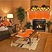 Camlinbo Fall Thanksgiving Decorations Mantle Scarf for Fireplace 20 x 60 Inch Orange Lace Pumpkin Maples Leaves Fireplace Mantle Scarves Cover Fall Decorations for Home Thanksgiving Mantel Decor