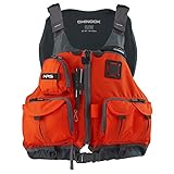 NRS Chinook Mesh Back Fishing PFD Orange S/M