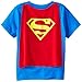Toddler Superman Shirt Superman Cape Tee Toddler Cape Shirt Superman Shirt-11-3T