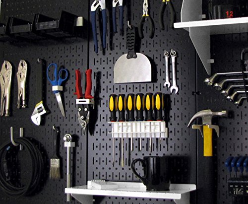 Wall Control Black Metal Pegboard Pack - Image 2